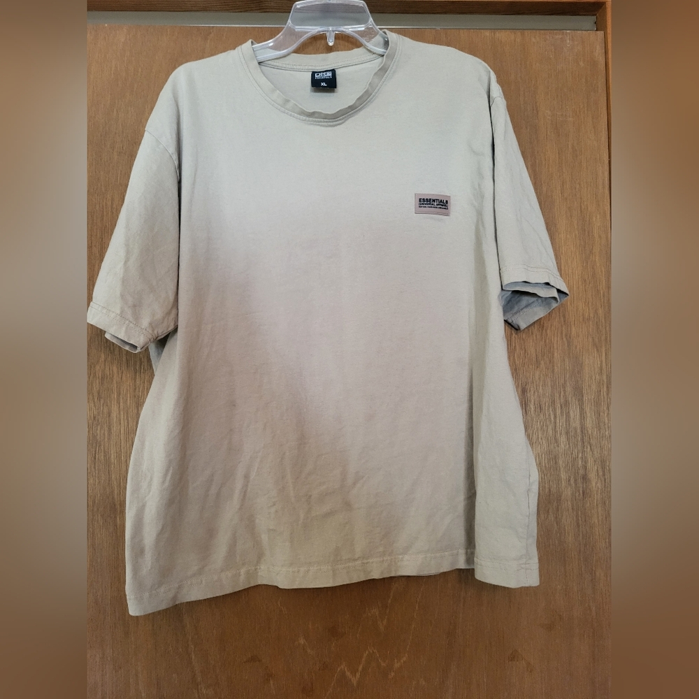 Essentials Beige Men's Shirt, XL